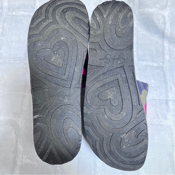 Jessica Simpson FAILLE Pink Green Black Camo Platform Wedge Sandals SZ 7 - Picture 4 of 5